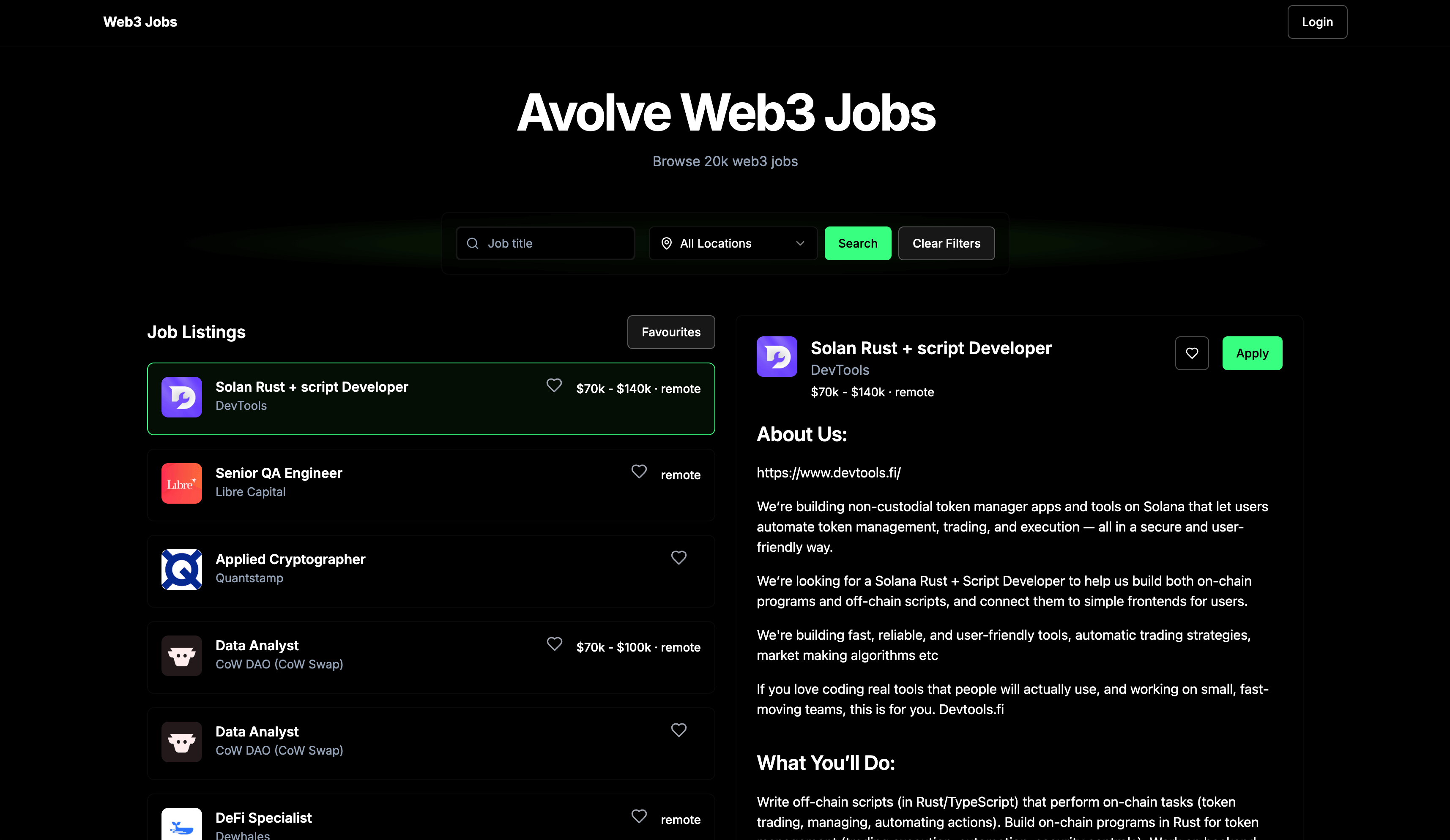 Web3 Jobs Portal